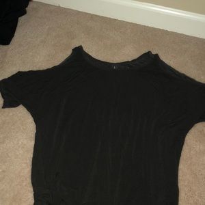 Grey American Eagle Outfitter Off The Shoulder Top